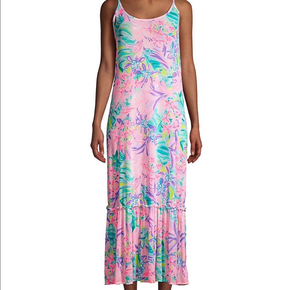 Lilly Pulitzer Winni Maxi Cover-Up Dress